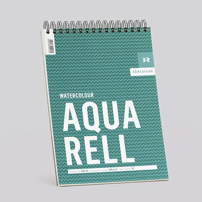 Roemerturm_AQUARELL Romerturm AQUARELL Spiralblock 300g weiß rau