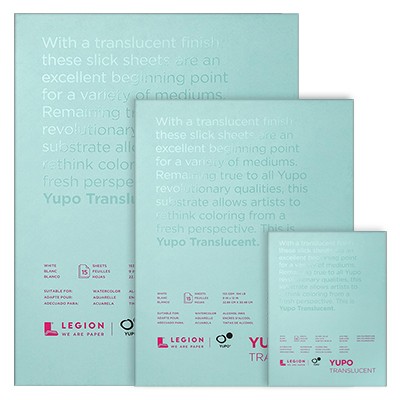 yupo-translucent Legion Yupo TRANSLUCENT Block 153g/m